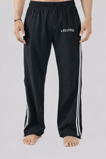 Flagship Straight Fit Trackpant – Black