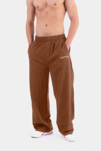 Day Night Straight Fit Joggers Brown