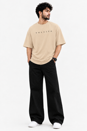 Oversized T-shirt Beige