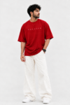 Vivid Red VELVITO Streetwear Portrait