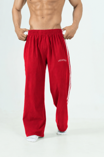 Velvito - Flagship Straight Fit Track pants Red