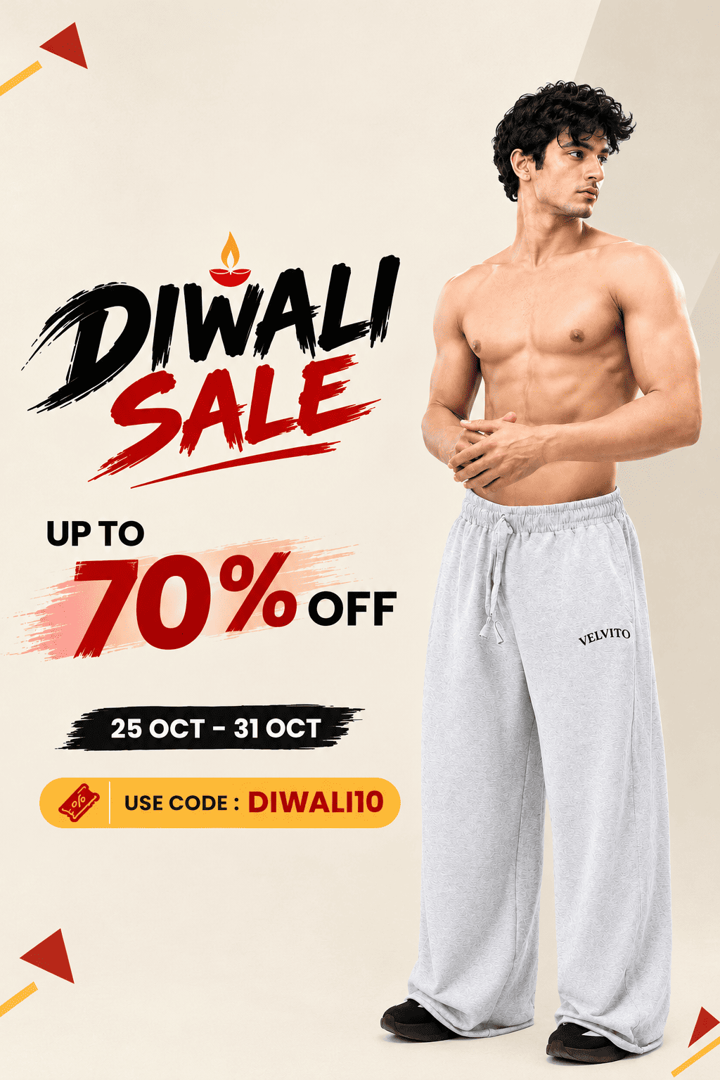 Diwali Fitness Fashion Sale Poster (1)